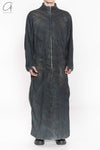 Boris Bidjan Saberi 24 autumn and winter mid-length multi-wear French coat trench coat craftsman German COAT1.D-FKU10002-DIRTY DENIM